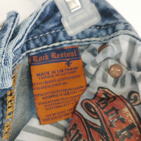Rock Revival Ankle Skinny Jeans Size 25 Indi - Picture 9 of 11